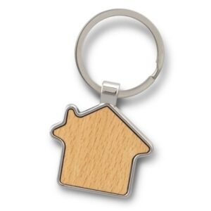 123015-1 Santo House Shaped Key Ring