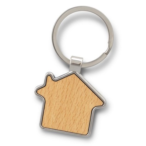 123015-1 Santo House Shaped Key Ring