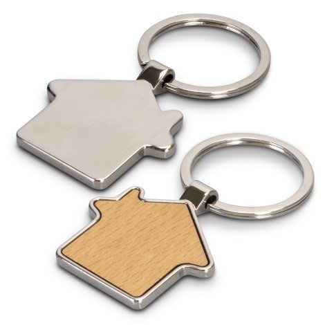 123015-3 Santo House Shaped Key Ring