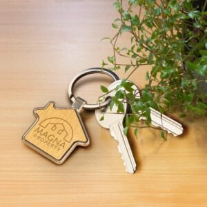 123015-7 Santo House Shaped Key Ring