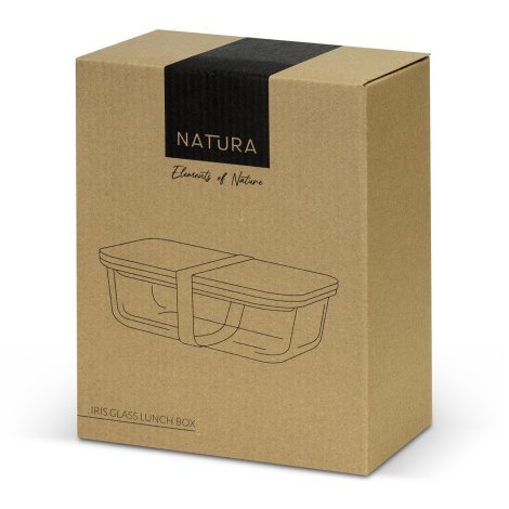 123101-4 NATURA Iris Glass Lunch Box