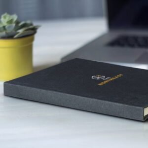 123146-9 Recycled Cotton Hard Cover Notebook