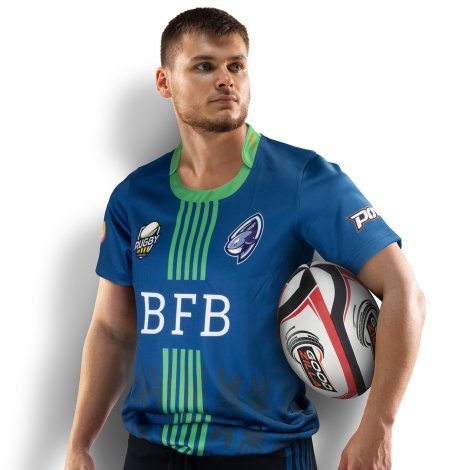 123339-0 Custom Mens Rugby T-Shirt