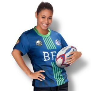 123353-0 Custom Womens Rugby T-Shirt