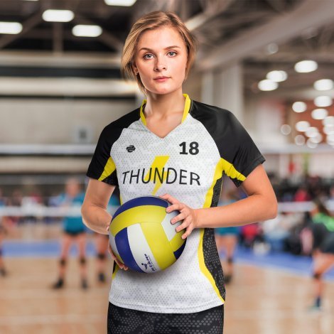 123358-3 Custom Womens Volleyball Top