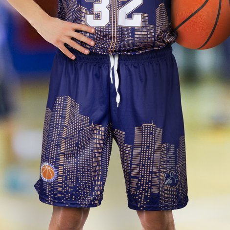 123545-3 Custom Mens Basketball Shorts
