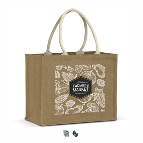 123581_1 Torino Starch Jute Tote Bag