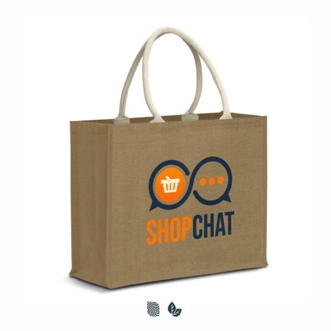 123583-0 Modena Starch Jute Tote Bag