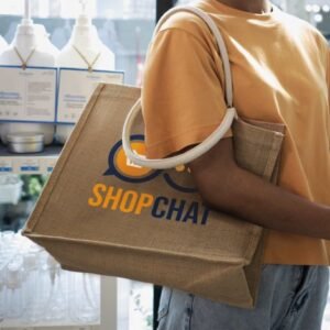 123583-3 Modena Starch Jute Tote Bag