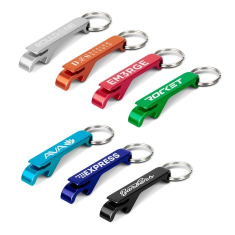 123584-0 Snappy Metal Bottle Opener Key Ring