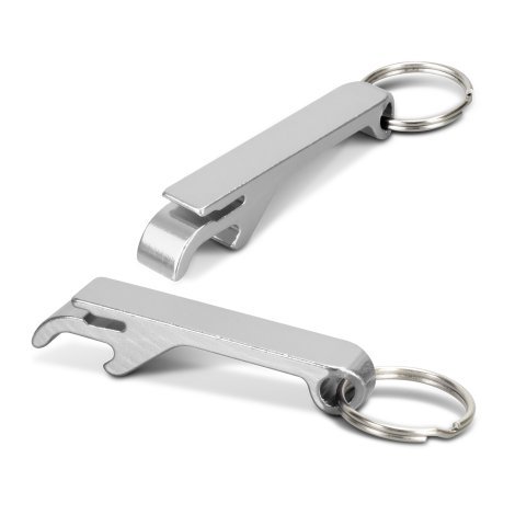 123584-1 Snappy Metal Bottle Opener Key Ring