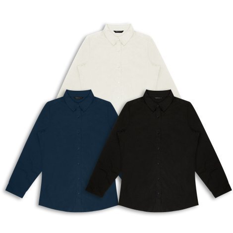 123608-10 TRENDSWEAR Parker Women's Poplin Shirt
