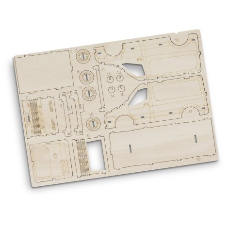 124031-3 BRANDCRAFT Van Wooden Model
