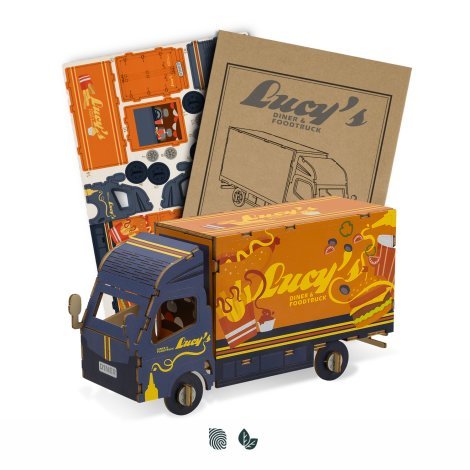 124032-0 BRANDCRAFT Small Truck Wooden Model