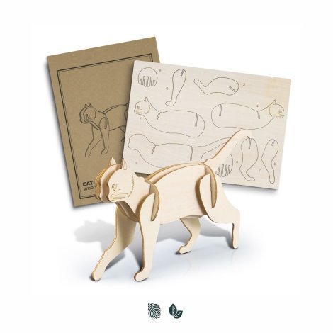 124043-0 BRANDCRAFT Cat Wooden Model