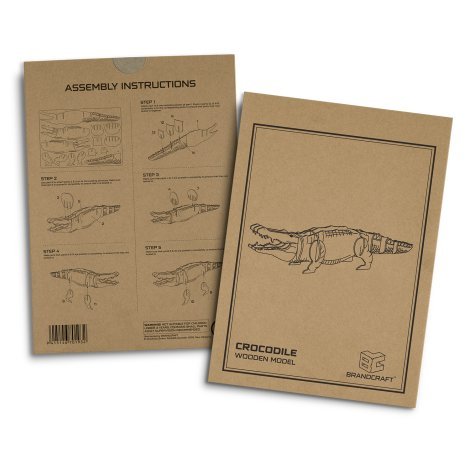 124045-3 BRANDCRAFT Crocodile Wooden Model