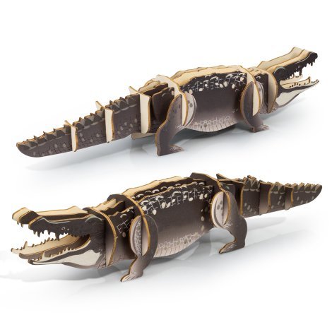 124045-4 BRANDCRAFT Crocodile Wooden Model