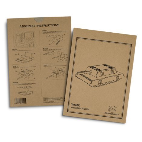 124053-4 BRANDCRAFT Tank Wooden Model