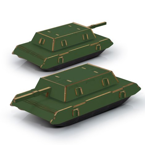 124053-7 BRANDCRAFT Tank Wooden Model