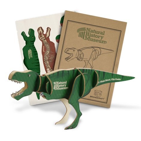 124055-1 BRANDCRAFT Tyrannosaurus Rex Wooden Model