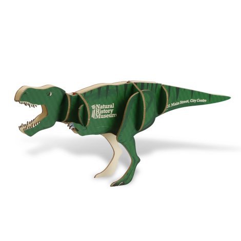 124055-2 BRANDCRAFT Tyrannosaurus Rex Wooden Model