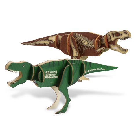 124055-4 BRANDCRAFT Tyrannosaurus Rex Wooden Model