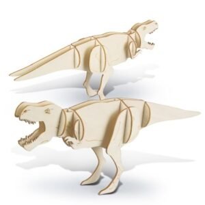 124055-6 BRANDCRAFT Tyrannosaurus Rex Wooden Model