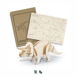 124056-0 BRANDCRAFT Triceratops Wooden Model