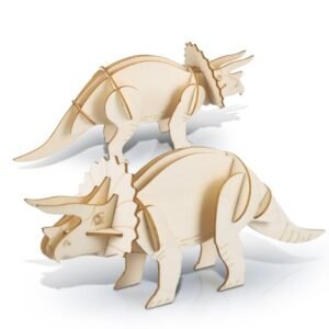 124056-2 BRANDCRAFT Triceratops Wooden Model