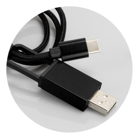 124143-2 Braided Charging Cable