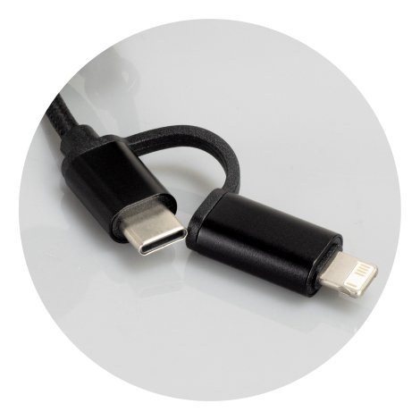 124143-3 Braided Charging Cable