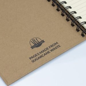 124163-5 Sugarcane Paper Spiral Notebook