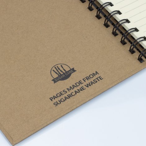 124163-5 Sugarcane Paper Spiral Notebook