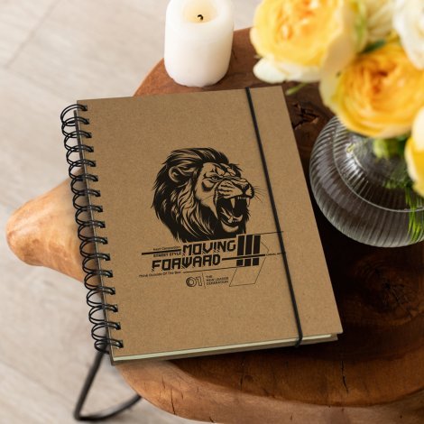 124163-6 Sugarcane Paper Spiral Notebook