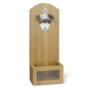 124703-1 NATURA Bamboo Wall Mounted Bottle Opener