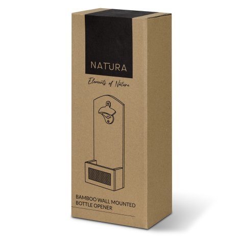 124703-5 NATURA Bamboo Wall Mounted Bottle Opener