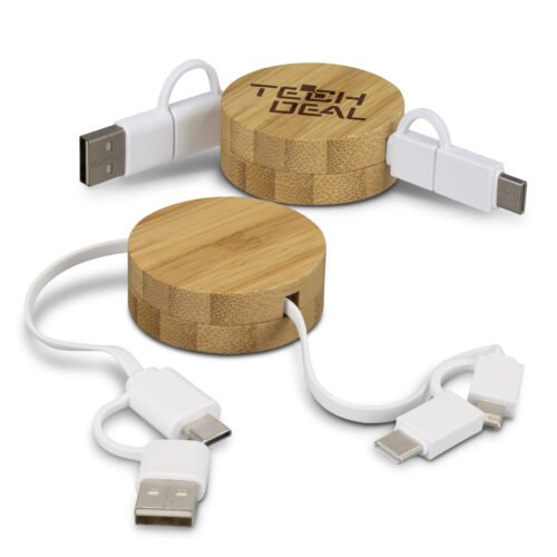 124859_1 Bamboo Retractable Charging Cable