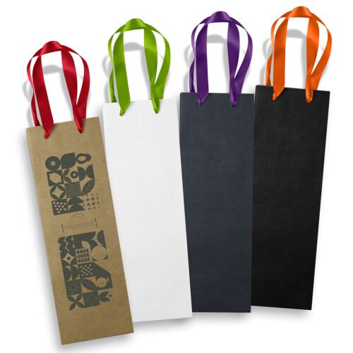 125055-14 Champagne Ribbon Handle Paper Bag