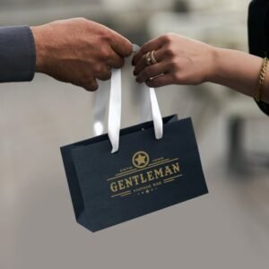 125056-13 Small Ribbon Handle Paper Bag