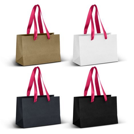 125056-4 Small Ribbon Handle Paper Bag
