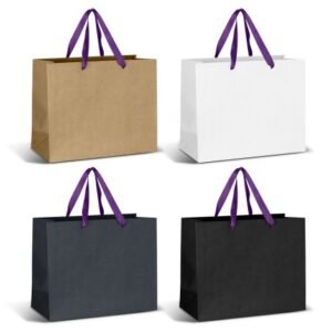 125058-10 Large Ribbon Handle Paper Bag