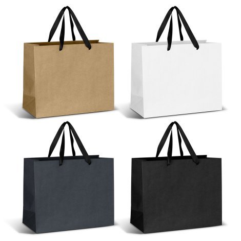 125058-11 Large Ribbon Handle Paper Bag