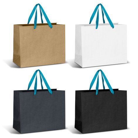 125058-8 Large Ribbon Handle Paper Bag