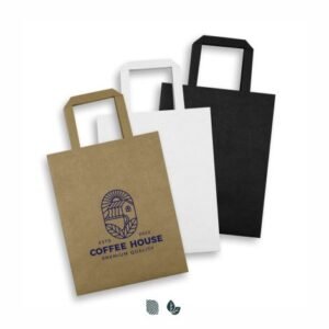 125060-0 Medium Flat Handle Paper Bag Portrait