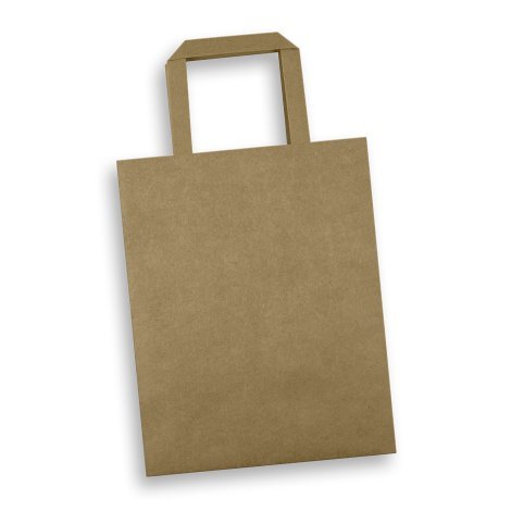 125060-2 Medium Flat Handle Paper Bag Portrait