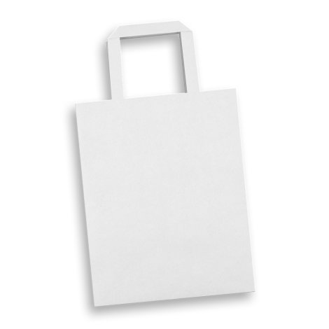 125060-3 Medium Flat Handle Paper Bag Portrait