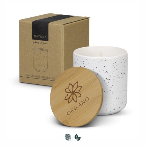 125317_1 NATURA Candle with Bamboo Lid