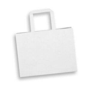 125940-3 Medium Flat Handle Paper Bag Landscape
