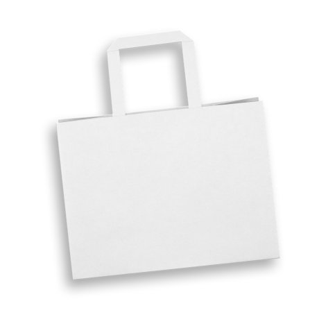 125940-3 Medium Flat Handle Paper Bag Landscape