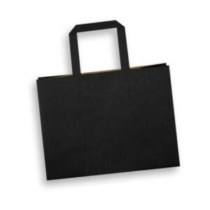 125940-4 Medium Flat Handle Paper Bag Landscape